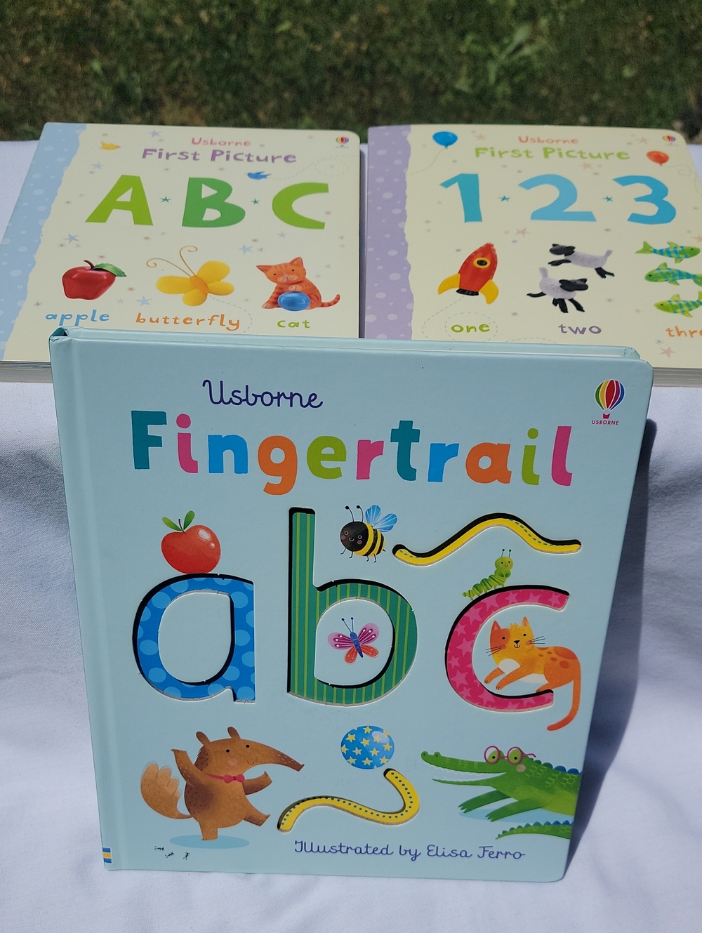 Usborne Books - Lot Of 3- Numbers And Letters - Like New- Learning Preschool